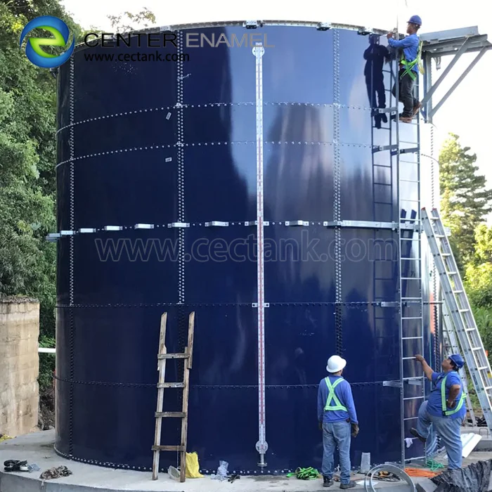 Пищевые отходы биогаза завод изготовленный из покрытой эмалью Болтовой