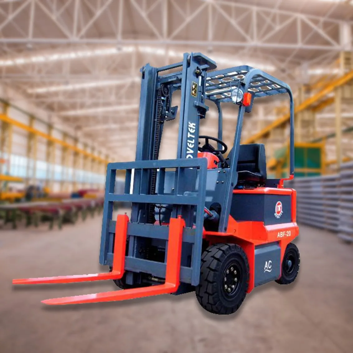 RTS 3 ton 6.35 m lifting height electric forklift trucks with AC Motor
