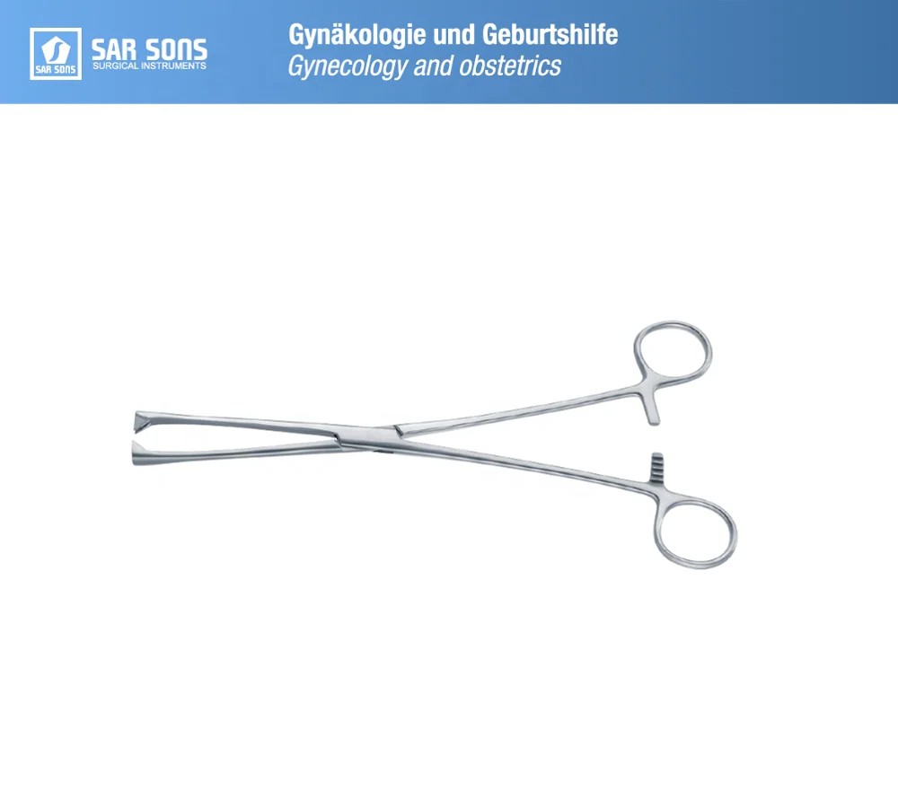 Tenaculum forceps Museux  240 mm, 6 mm Stainless steel high quality instrument surgical