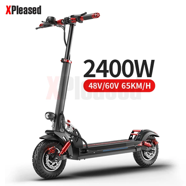Fashionable 1200W 2400W 48V 60V 10 Inch Electric Scooter 2 Wheel Balancing Stand Up Scooter