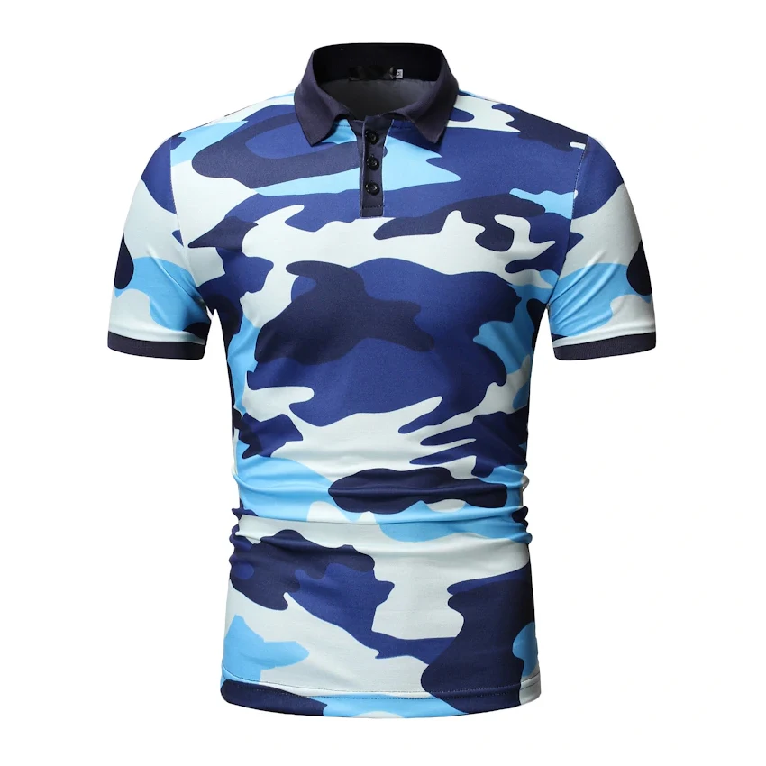  Новое поступление мужские рубашки поло с коротким рукавом Повседневная Деловая мужская одежда в полоску воротник-поло гольф рубашка для мужчин