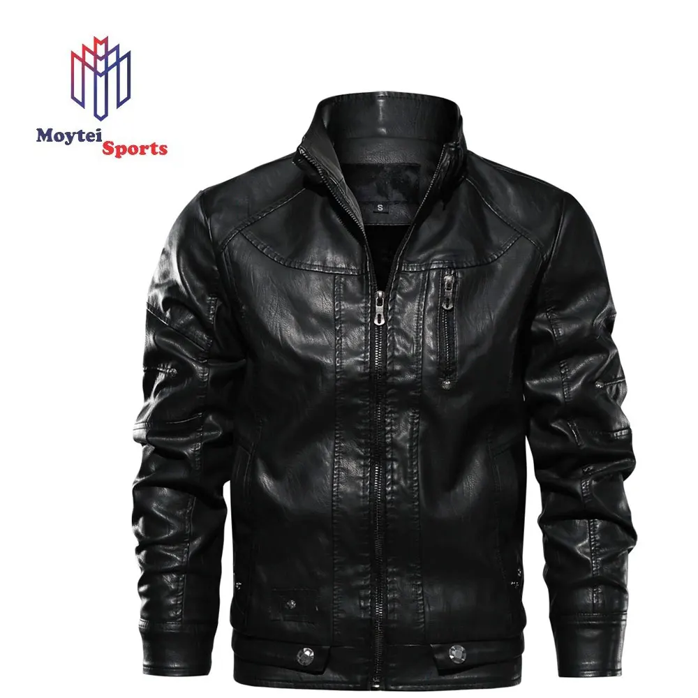 Wholesale fashion custom new clothing lapel PU leather waterproof for winter season
