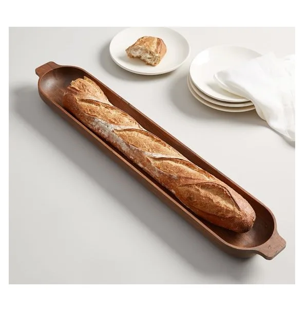 Экологически чистые деревенские натуральные чаши ручной работы из дерева акации для фруктов и салата Набор чашек теста оптовая продажа большая миска