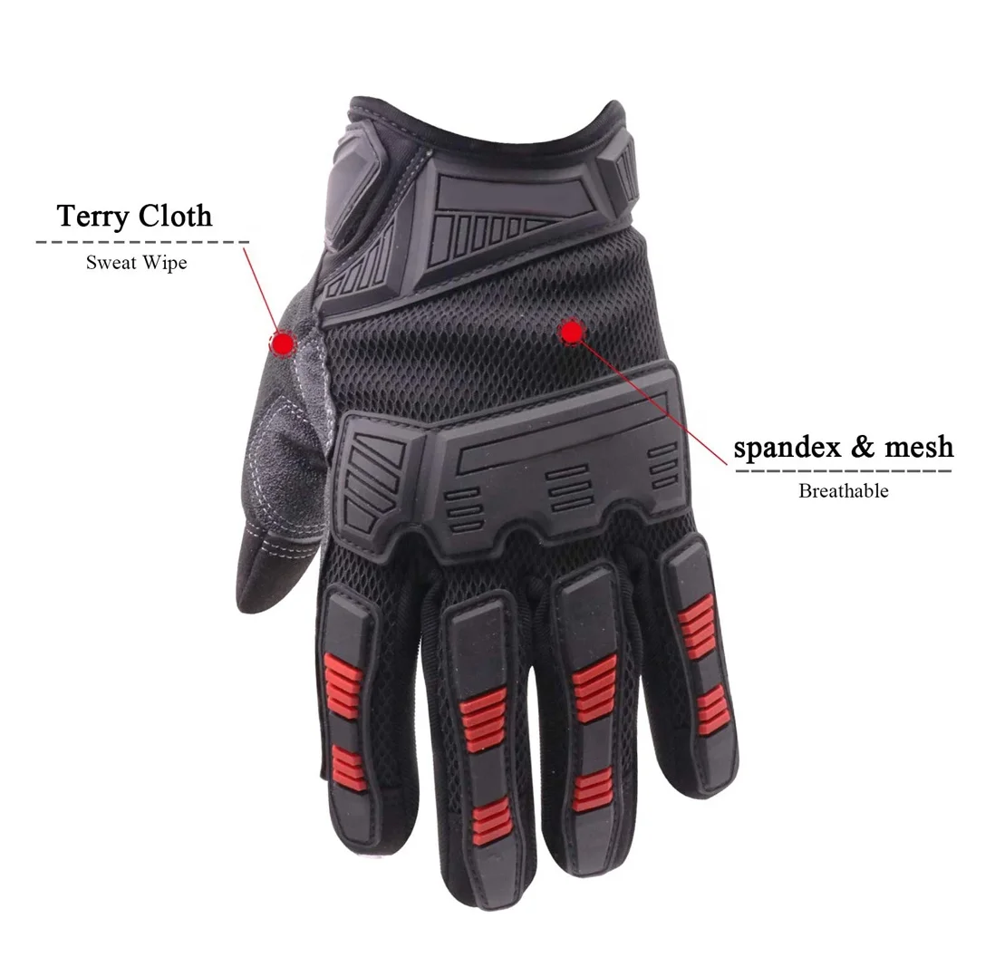 High Quality Goatskin Leather Impact Work Gloves Oil and Gas Safety Gloves Cut Grip Heavy Duty Mechanics Glove Protection