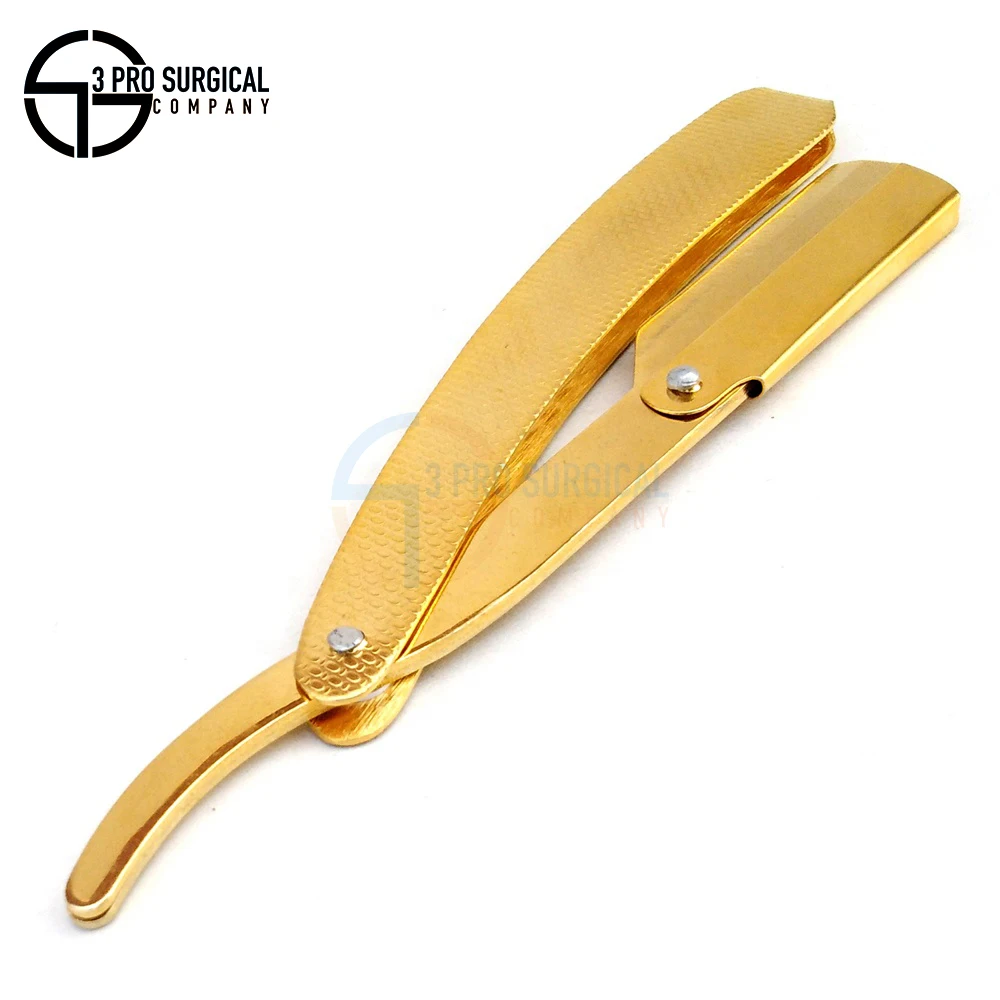 Premium Quality Shaving Razors Full Gold with Texture Handle