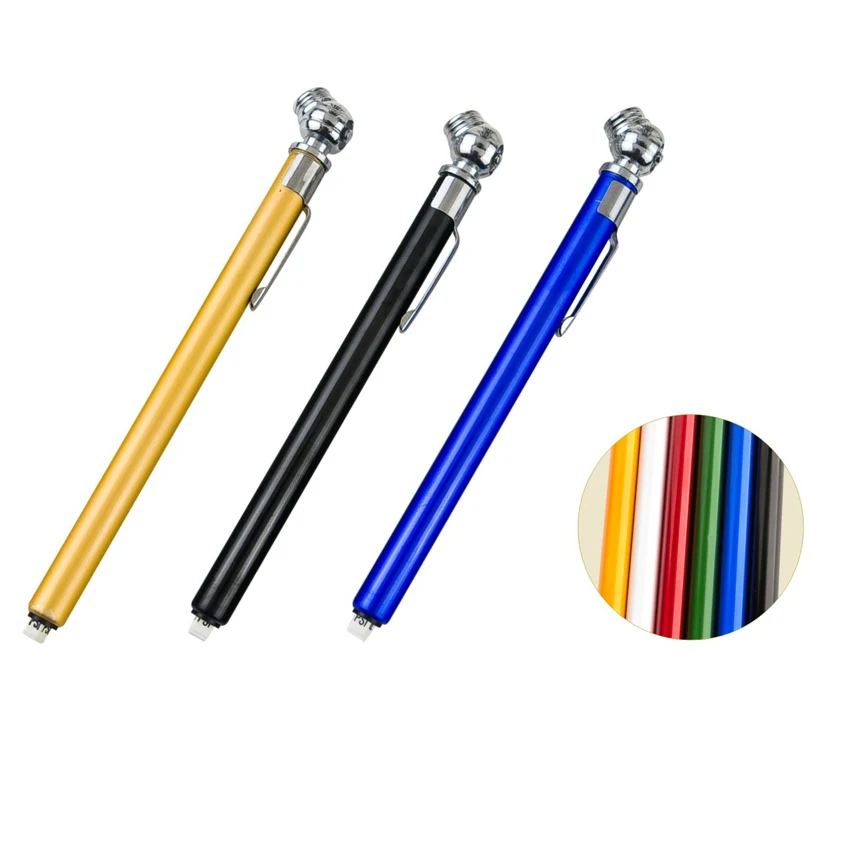 Wheelsky Promotion Colorful Auto Vehicle Car Motorcycle Bike Pencil Pen Type AirTire Pressure Gauges