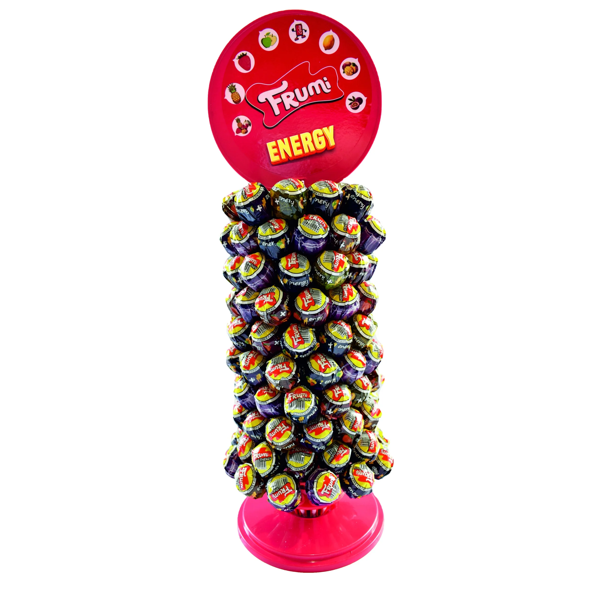 Naturel flavoured Naturel Coloured FRUMI ENERGY XXL Lollipop - 16g