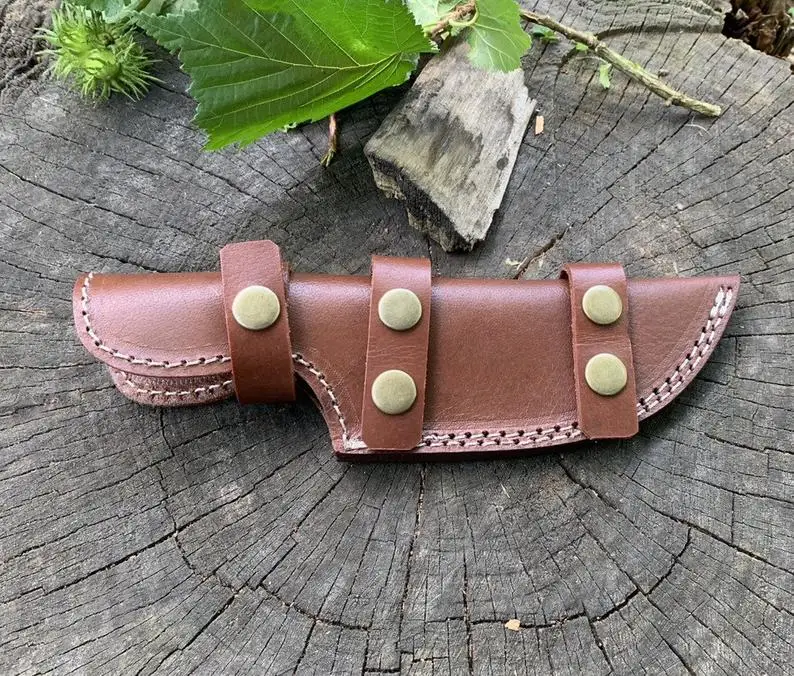 Custom Hand Forged Full Tang Damascus Steel Blade Tracker Hunting Knife Every Day Carry Fixd Blade