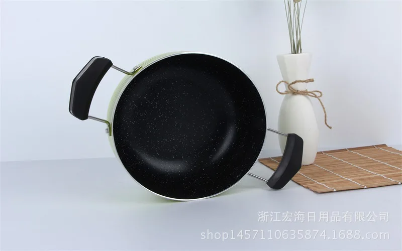 Pressed Aluminum Non-stick Heightened Color Casserole Pot Cookware For Kitchen