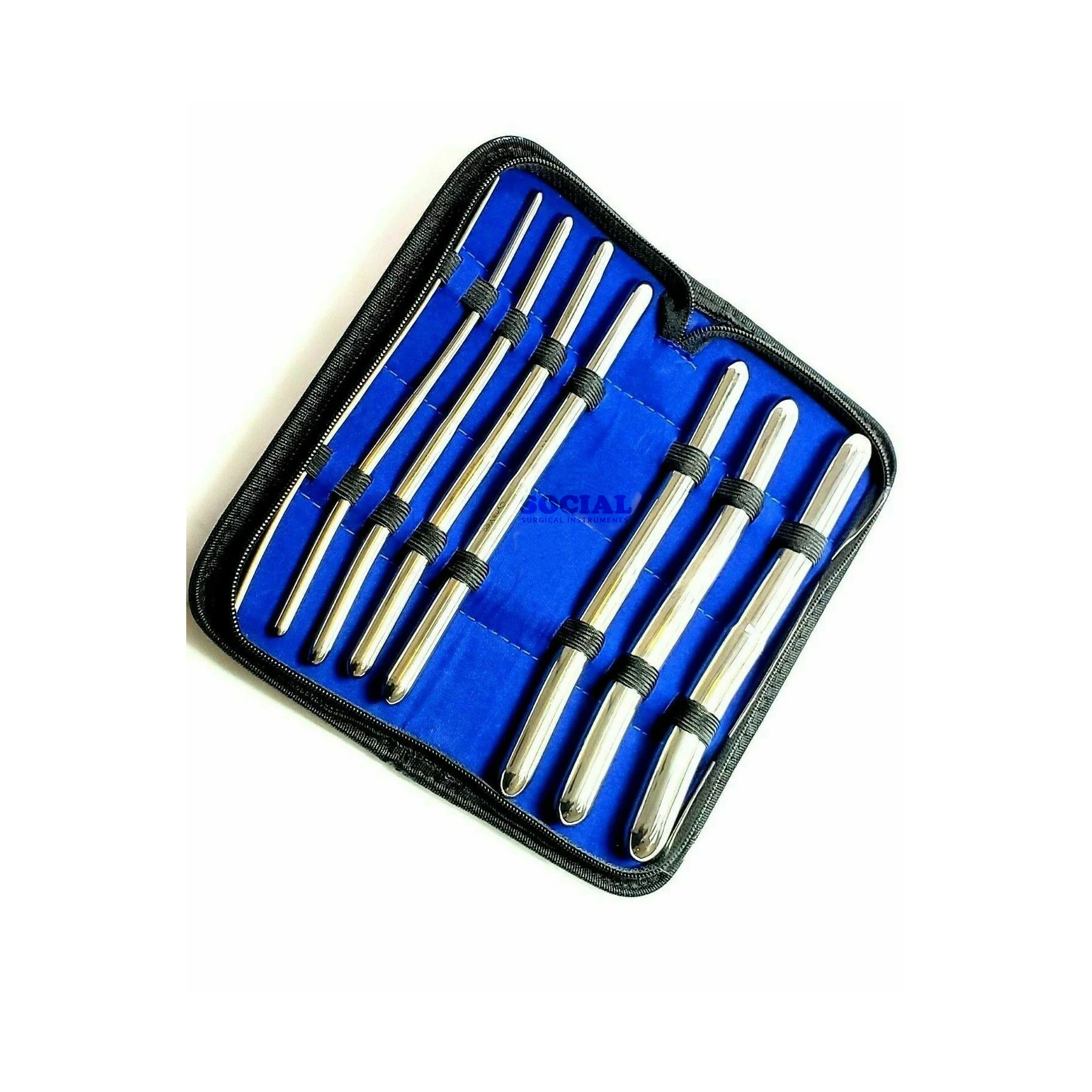 
Premium Hegar Dilator Set Uterine Urethral Diagnostic Surgical Sounds 8Pcs 