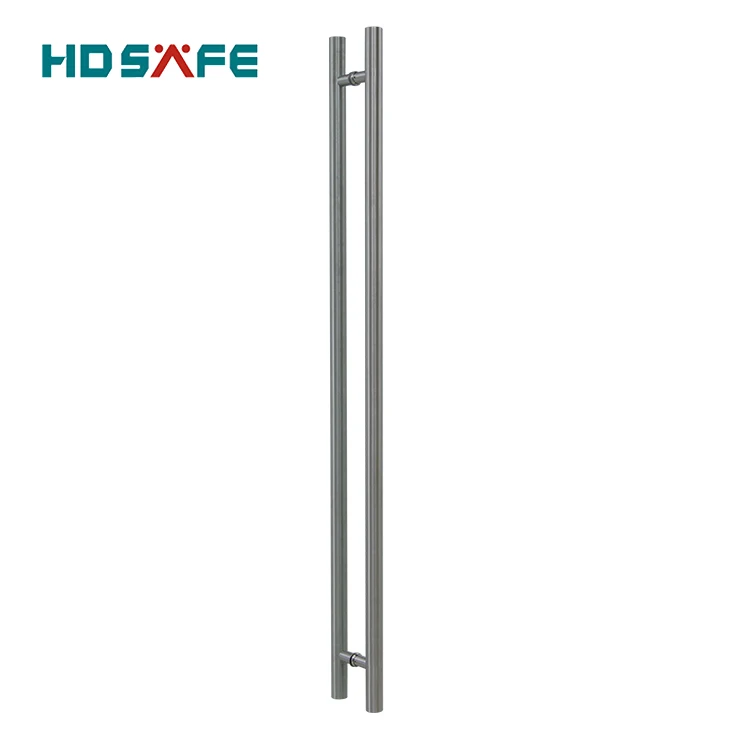 2021 HDSAFE круглая трубка из нержавеющей стали H-образная ручка стеклянная дверная больничная длинная для стеклянной раздвижной