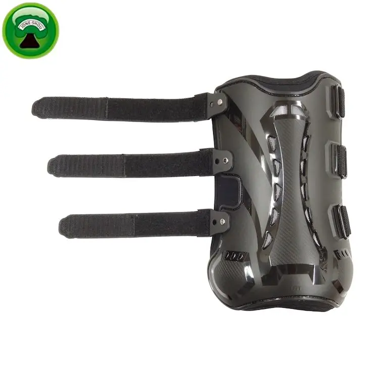 Brown Neoprene PU shell horse racing tendon boots