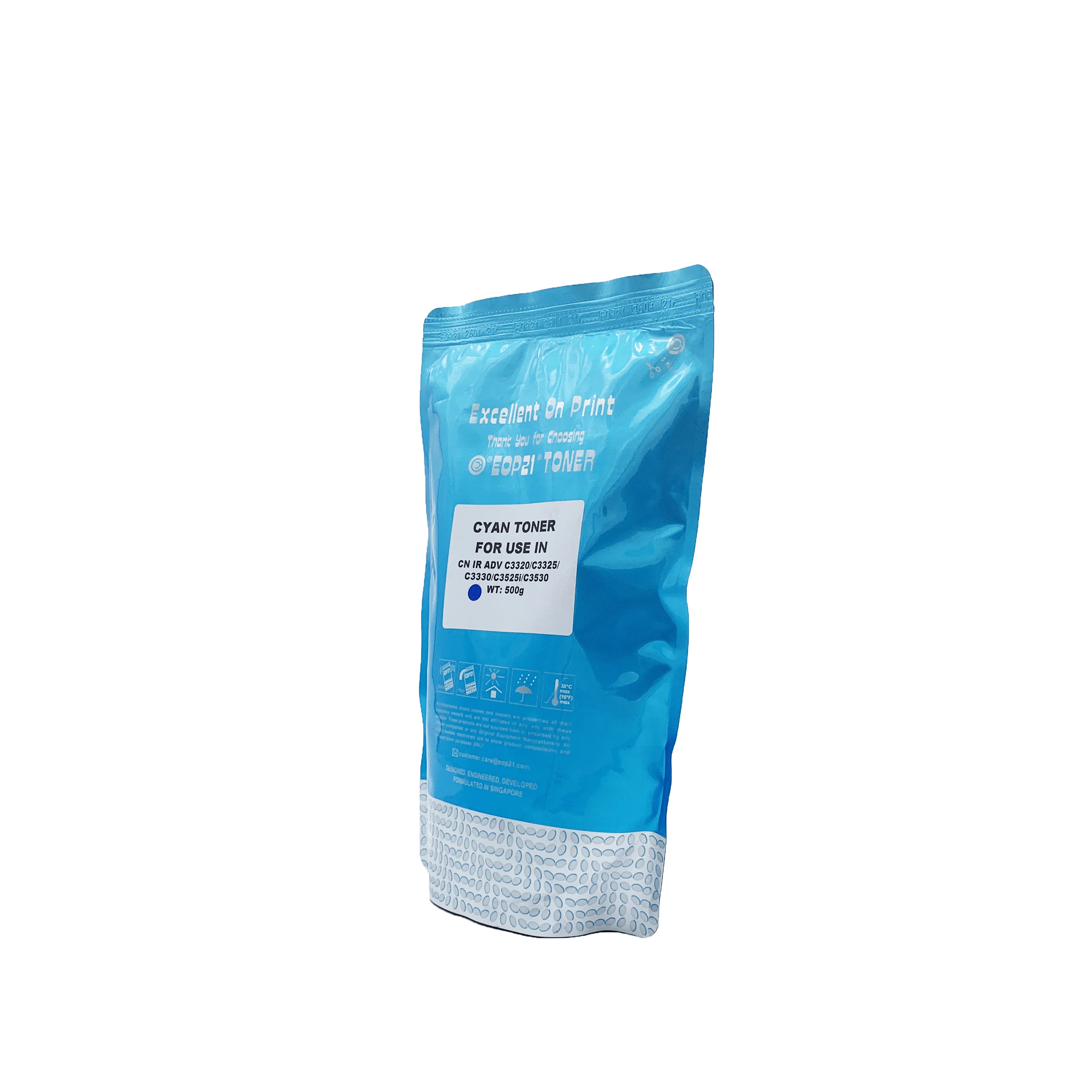 500G Cyan EOP21 Powder Toner Bag CANON IR Advance C3320/C3325/C3330/C3525i/C3530 Copier Printers Black Also Works Ricoh HP