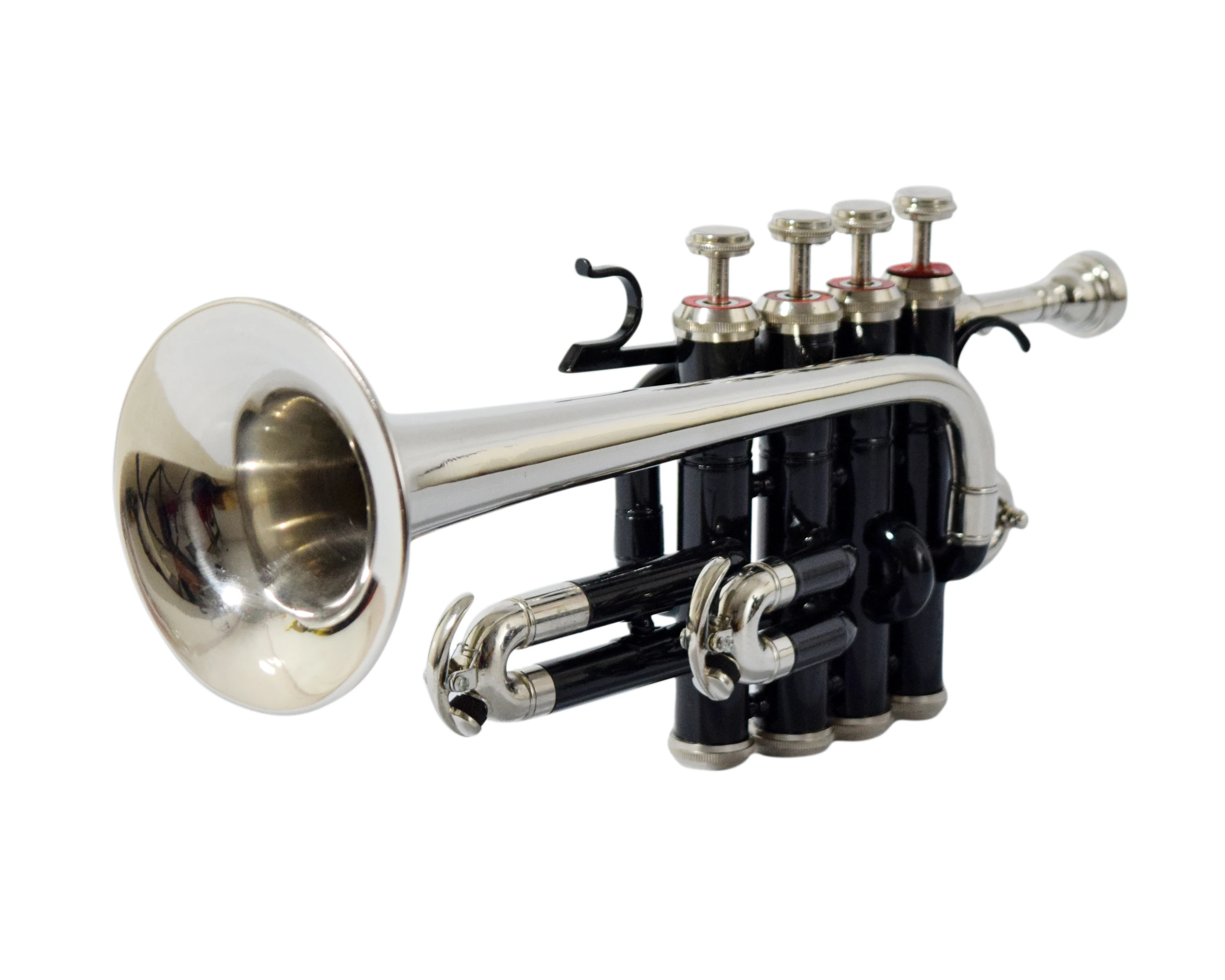 NASIR ALI NEW PROFESSIONAL BEAUTIFUL PICCOLO TRUMPET BLACK NICKEL BB PITCH PREMIUM QUALITY WITH INCLUDE HARDCASE AND MOUTH PIECE