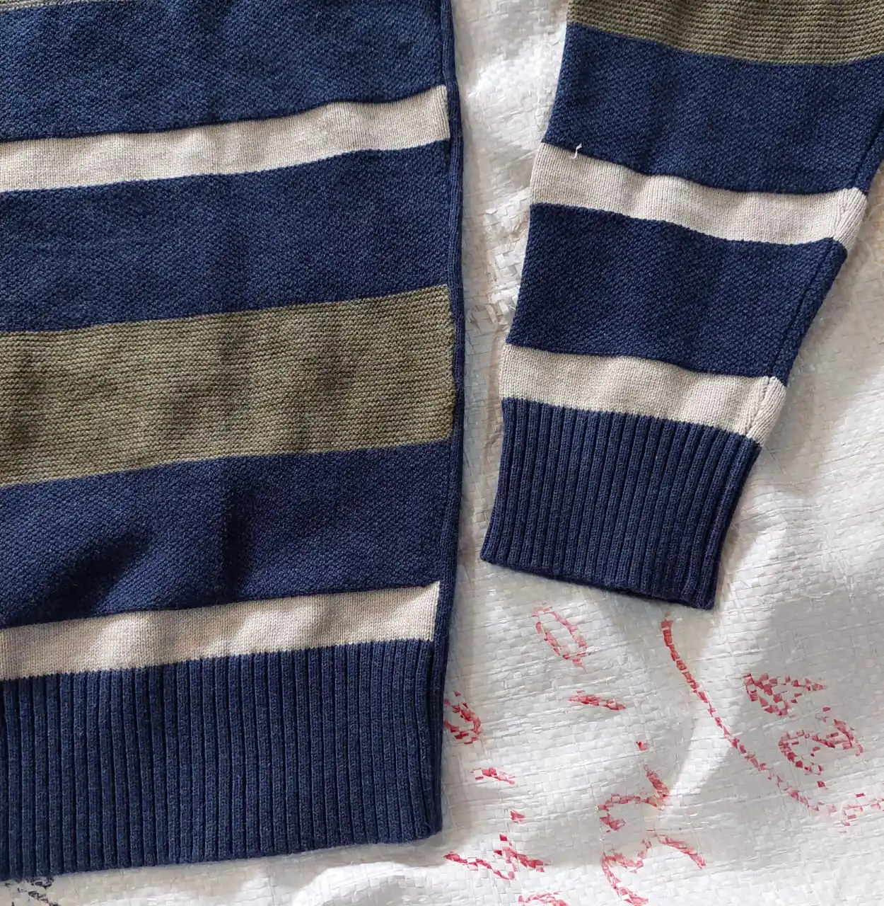 High End Brand Authentic Label Mens Round Neck Pull Over Sweater Bangladesh Garments Surplus Stock Lot