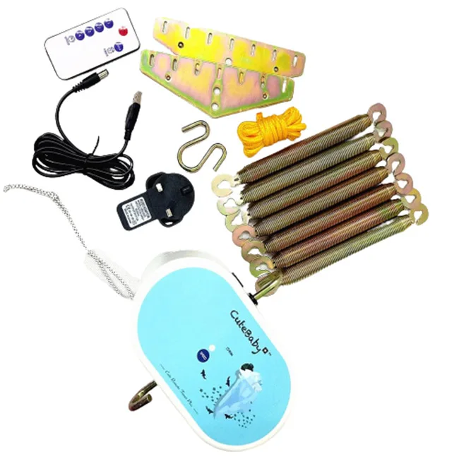 Высокая безопасность электрическая детская качель кроватка электронная колыбель светодиодный дисплей регулируемая скорость в использовании и эксплуатации