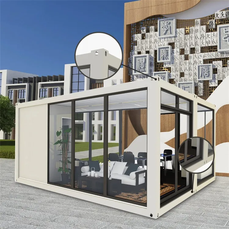 China Foldable House Prefab Produces Flatpack House  Home Kits Modular Prefabricated   Sunrooms Glass Houses Prefabricated