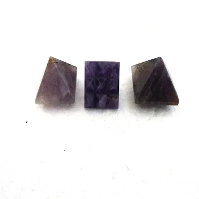 Natural Amethyst Vastu Pyramid Crystal Carved High Quality Semi-Precious Stone Crafts Healing Decorative Vastu Pyramids