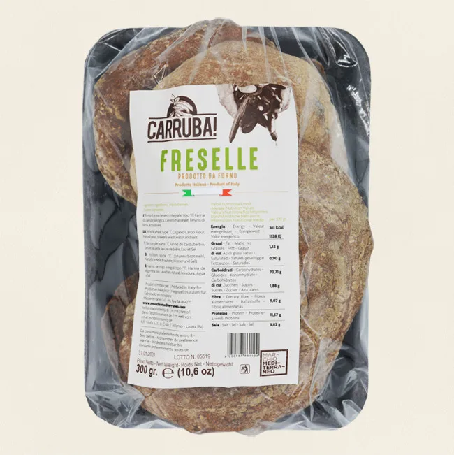 
 Ремесленник Сделано в Италии Carruba! Лоток Freselle Tonde 300 г  