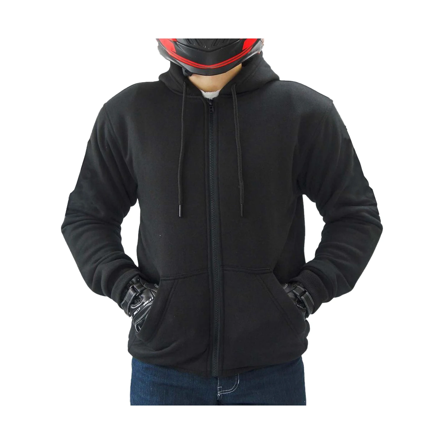 Best manufactured motor bike fleece hoodie, CE Approved kevlar hoodies for unisex, Prime Protection