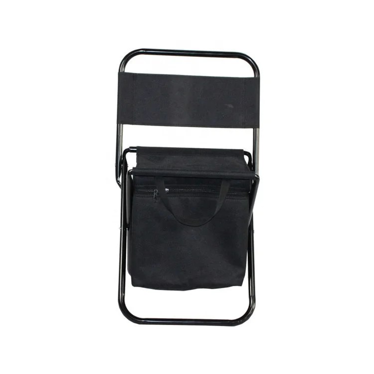 HE-126,Cheapest Folding Camping Chair Stool with Cooler Picnic Bag for Outdoor Fishing Travel Beach BBQ With Customized Logo