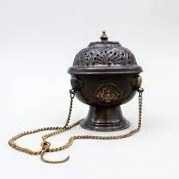 TIBETAN Metal Hanging and Auspicious Symbols Copper Incense Burner Original Handmade Best Design manufactures in  India