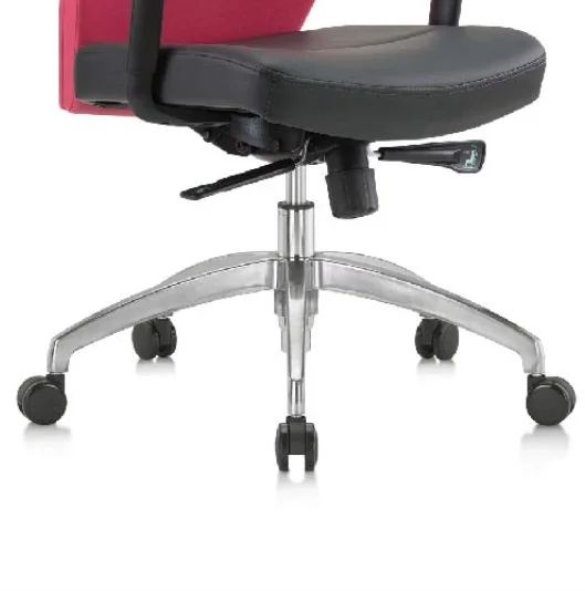 Apex Office Furniture Rico Series High Quality Round Swivel Height Adjustable Genuine Leather Office Chair