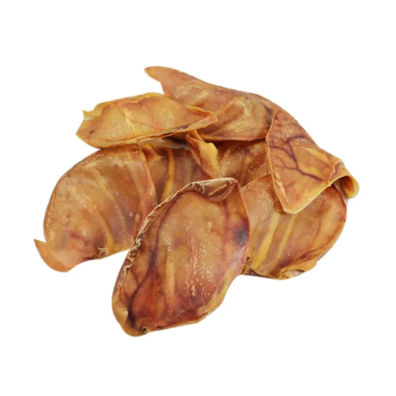 
100% Quality dog food dental snack real dried pig ear for sale 