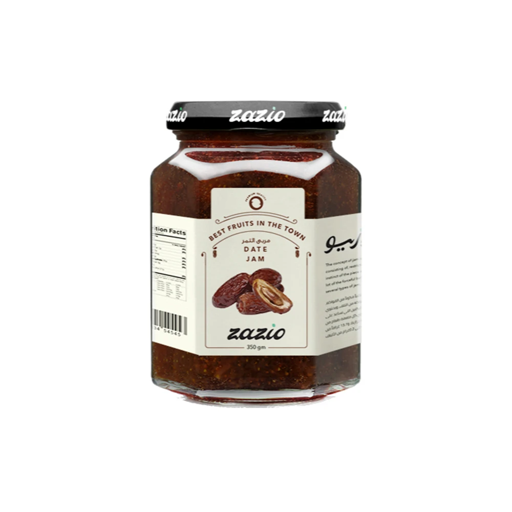 Bulk Quantity Seasonings and Condiments Jam Date Hexagonal Jam 340g Zazio