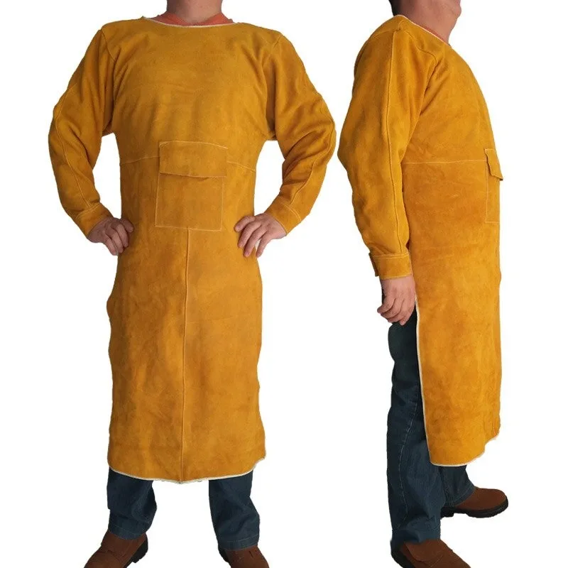 New Custom Logo Welding Equipment Cowhide Leather Workshop Welders Leather Apron