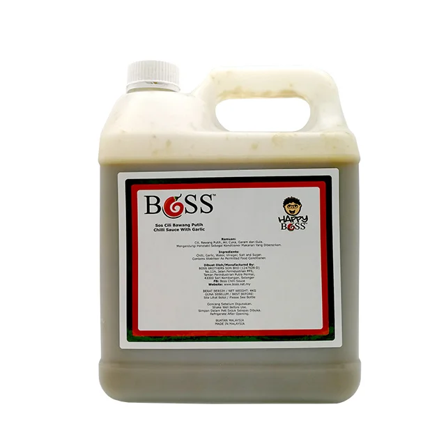 Singapore Gold Award Chili Sauce Manufacturer Sugar Free OEM Chili Sauce 4kg Bottle Packaging Hot & Spicy 1 Star 4 Kg from MY;14