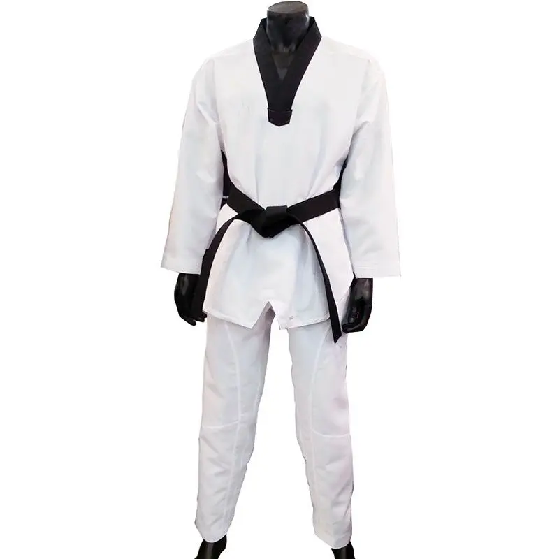 New design 100% cotton custom logo wholesale cotton taekwondo suit Martial Arts Uniforms Canvas Judo Gi Kyokushin Karate Uniform