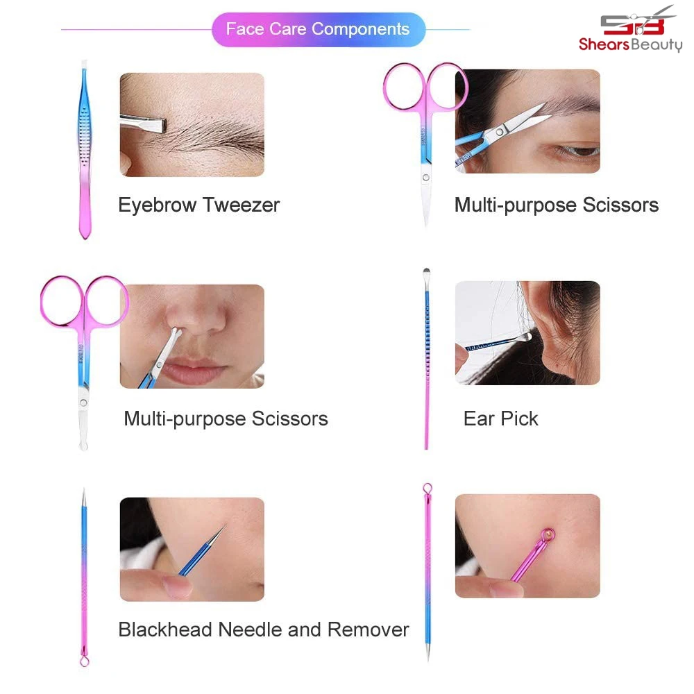 Manicure Set 8 In1 Nail Clipper Set Personal Care Professional Nail Care Kit Travel Accessories Manicure Tools Pedicure