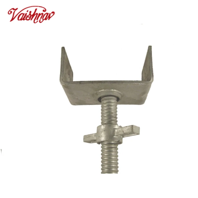 Electro galvanized scaffold hollow thread rod adjustable screw base jack u head jacks U Head