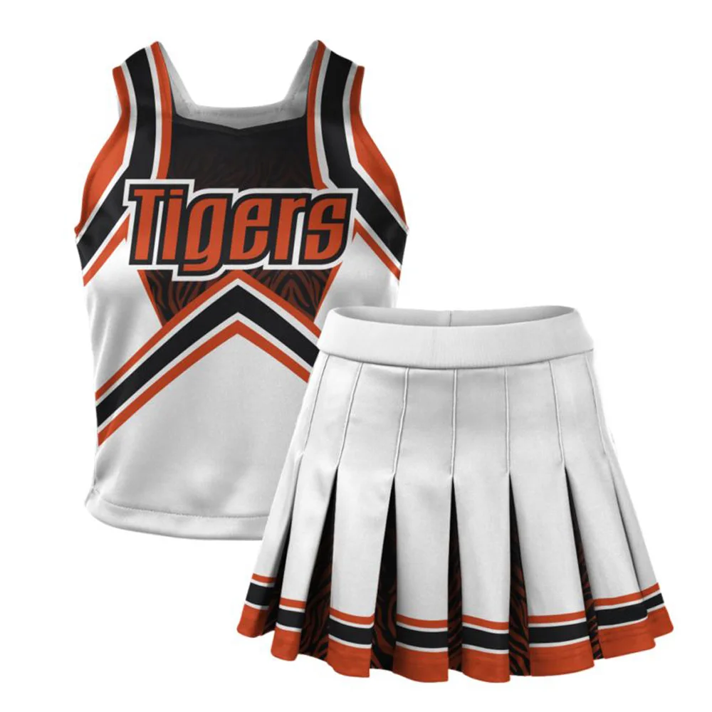 Custom Sublimation Cheer  Girls Outfit Dance Customized   Cheerleading Uniforms