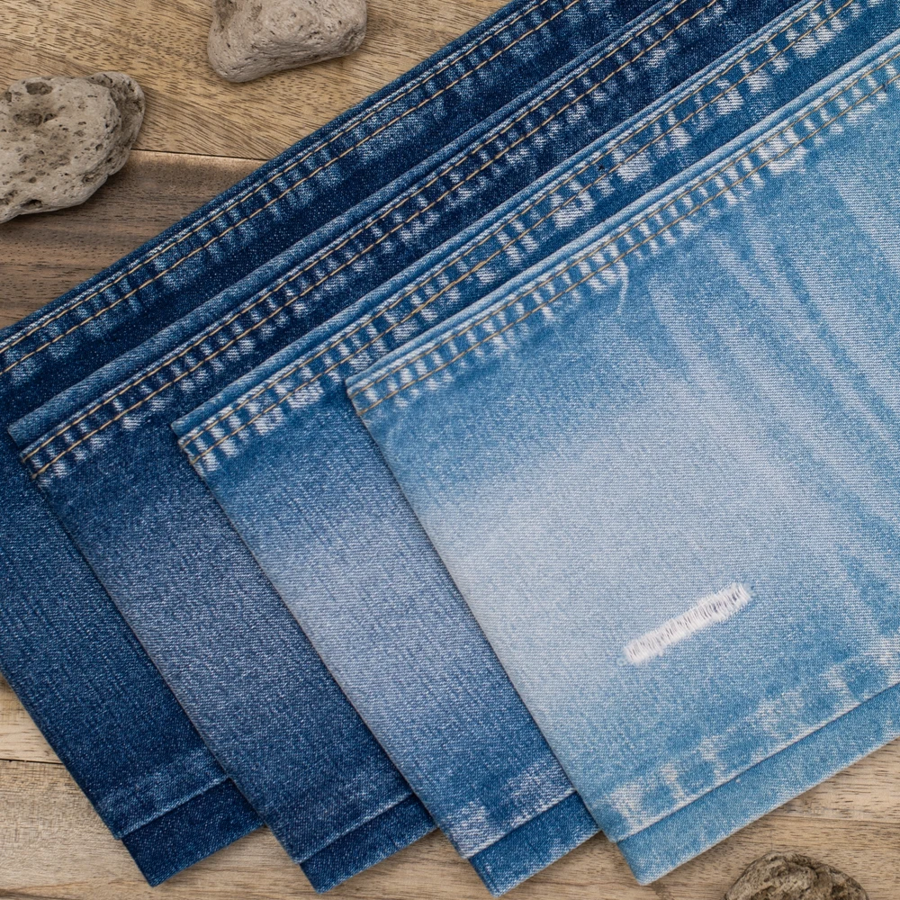 Хлопковая джинсовая ткань/эластичные джинсы на талии модные колготки для женщин в Европе и США (из Вьетнама)