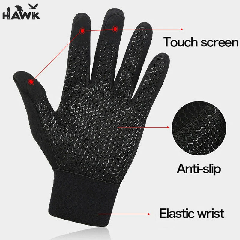 Warm Winter Gloves Windproof Touchscreen Running Workout Gloves for Men Women Without Logo Winter Gloves