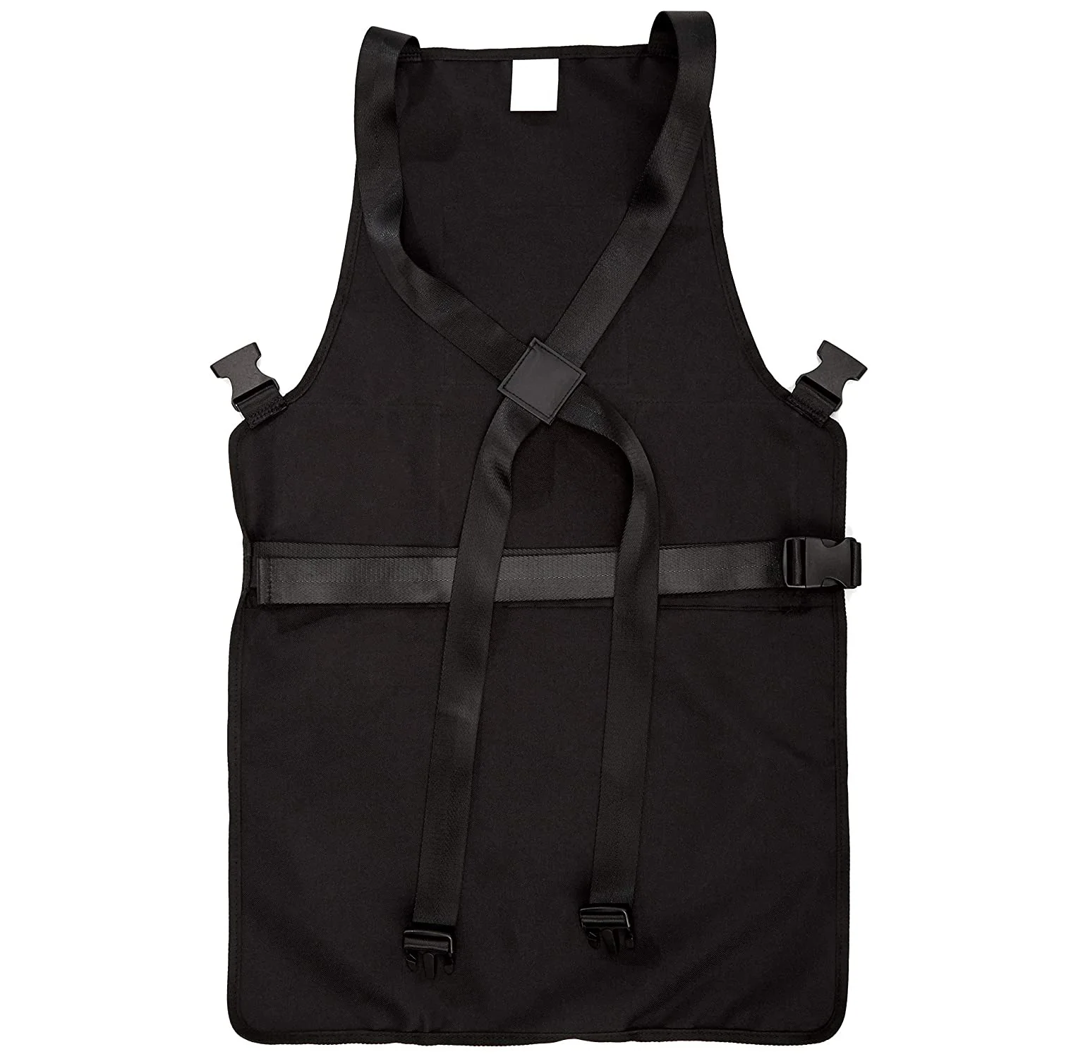 2021 new design Recycled cross back straps linen fabric beauty barber apron