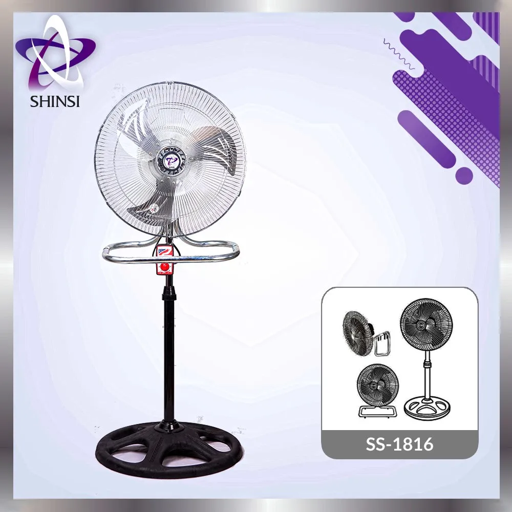 3 in1 Metal Standing Electrical Fan SS-1816 3in1 Taiwan best quality good price