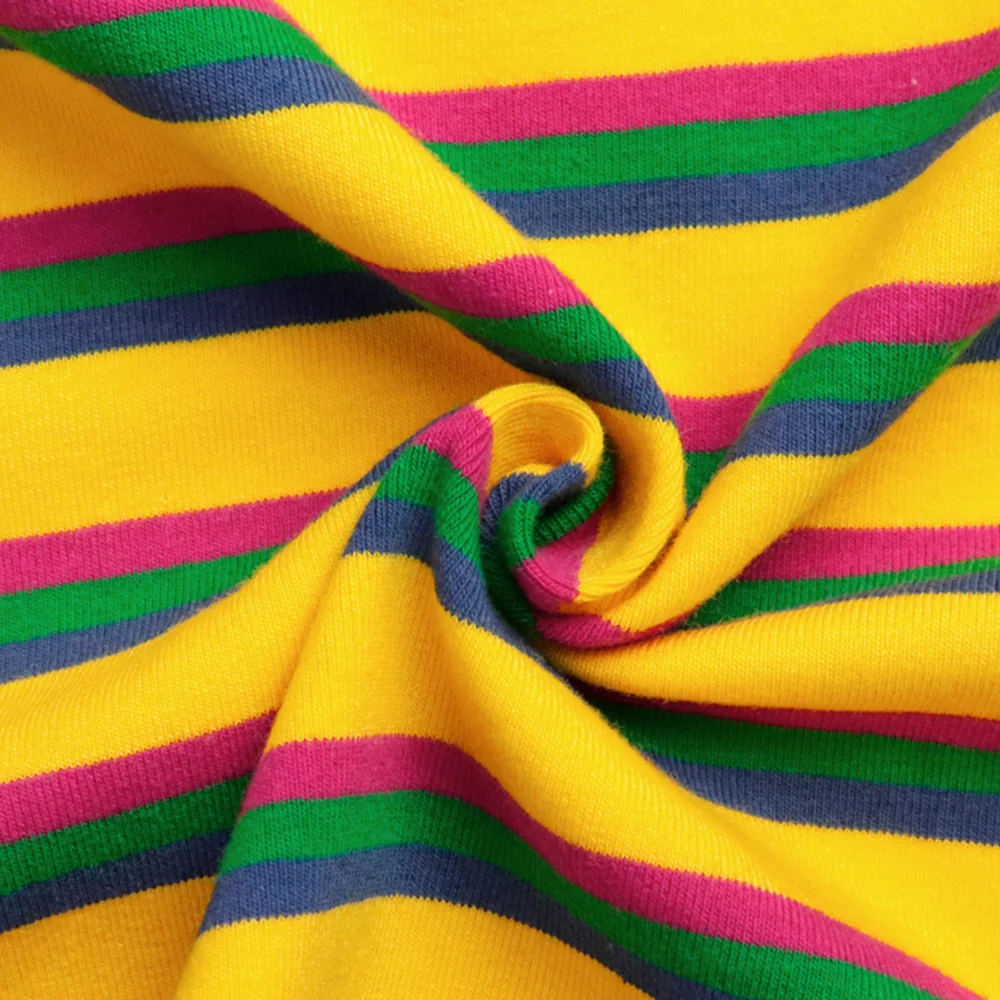 
high quality rib knit fabric 46% viscose 46% cotton 8% spandex stripe rib fabric t-shirt rib knit fabric cotton 