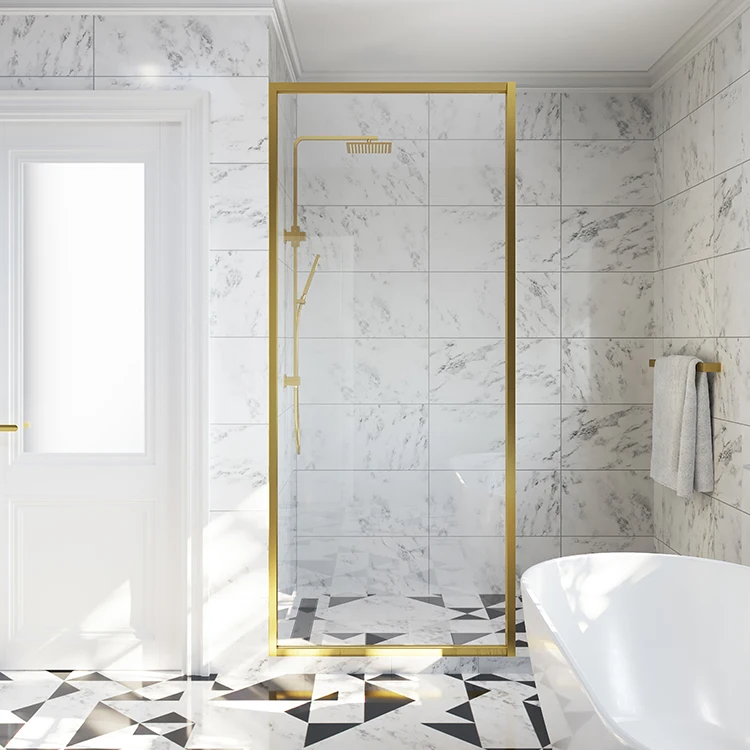 Seawin  Hotel Sliding Bypass Frameless Glass Shower Door