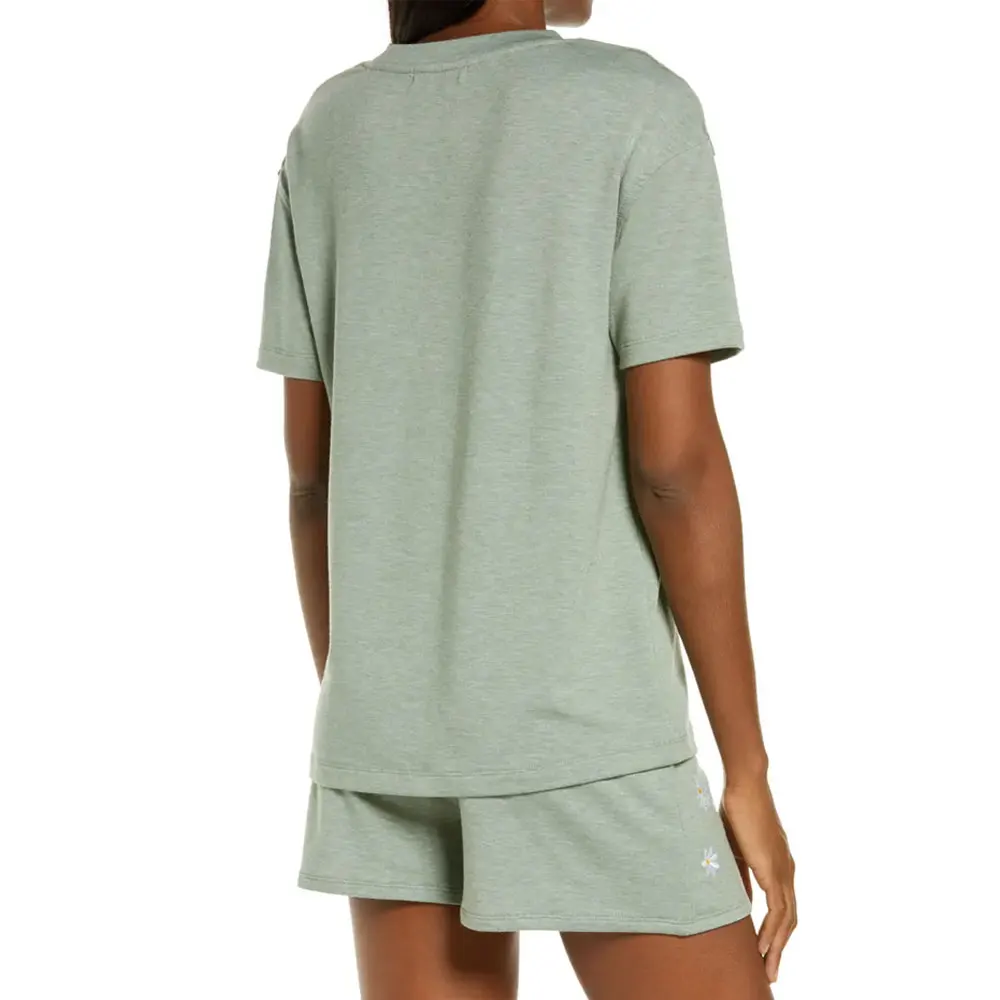 Женский трикотажный спортивный костюм Повседневный пуловер с круглым вырезом и брюки комплект из 20 предметов весна