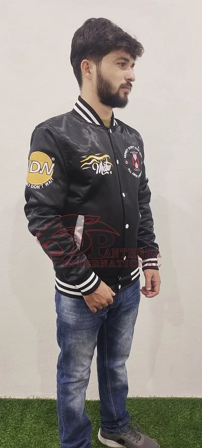 Custom High Quality Satin Bomber Jacket