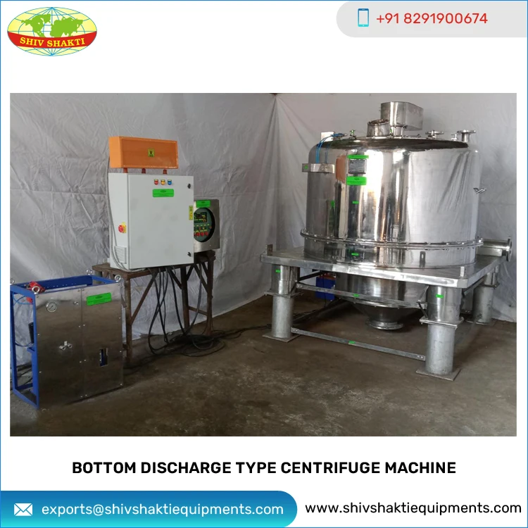 SS316 Pharmaceutical Bottom Discharge Centrifuge Machine