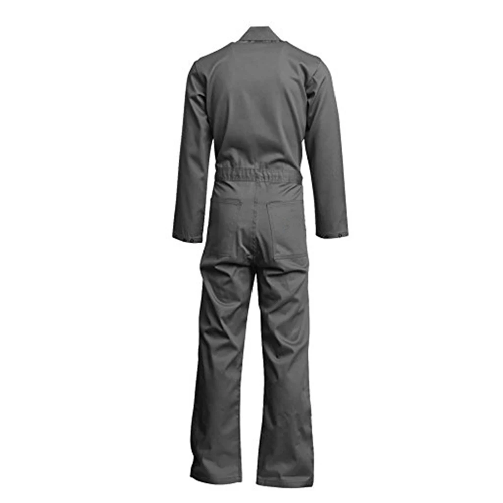 Wholesale  Coverall Zipped cotton/polyester Work Wear Reflective Safety Suit