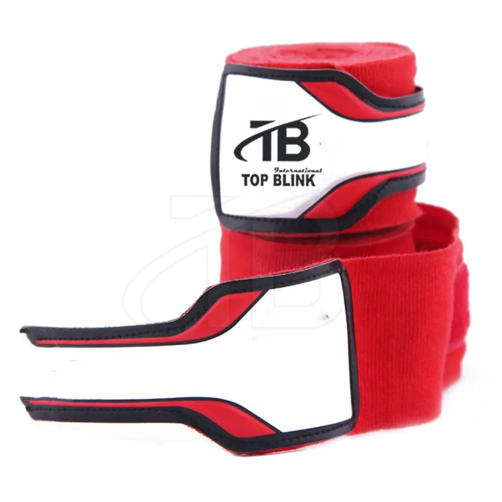 Custom Logo Printing Elasticated 100% 180 inch mexican Cotton Quick Boxing Hand Wraps HandWraps Wrist Wraps Bandage