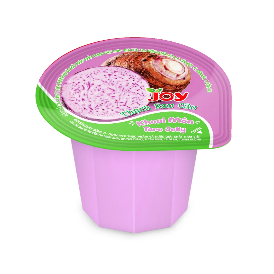 
Taro flavor mini fruity jelly from Vietnam 