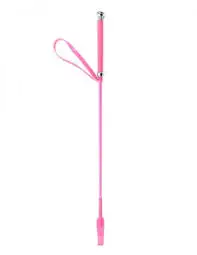 Horse Whip Pink Riding Crop Comfortable Leather Handle, Equestrian Equipment