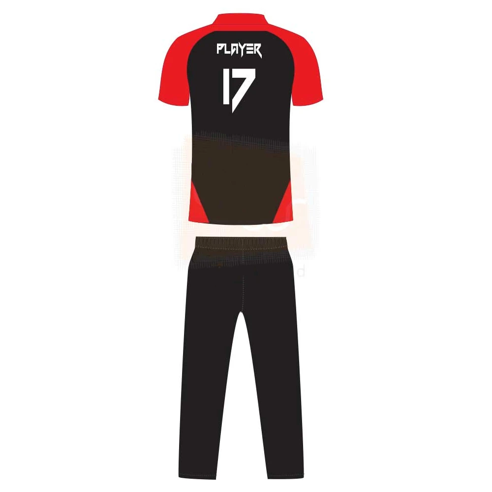 Сделайте свою собственную форму для крикета с именем логотипом и номером игрока изготовленную из 100%