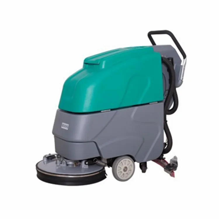 Cleaning equipment walk behind type battery operated floor scrubber